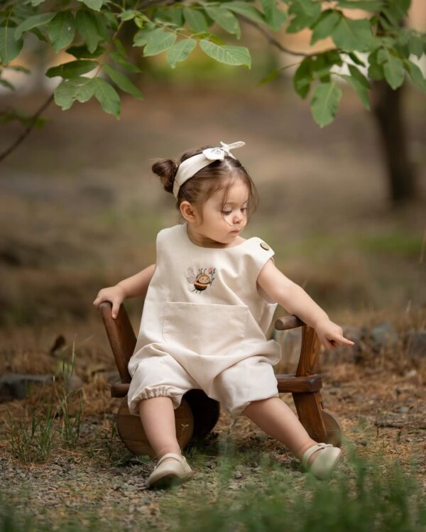 Woodland Nest Cotton Romper - Image 2