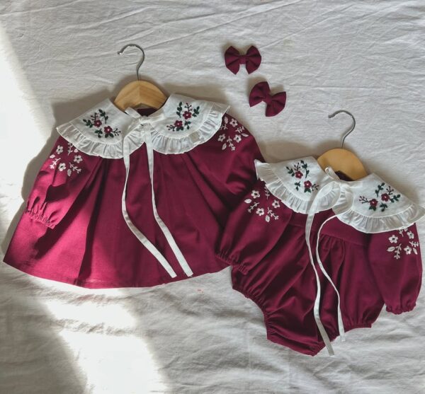 "Maroon Blossom & Olive Blossom" - Image 5