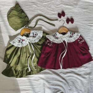 "Maroon Blossom & Olive Blossom"