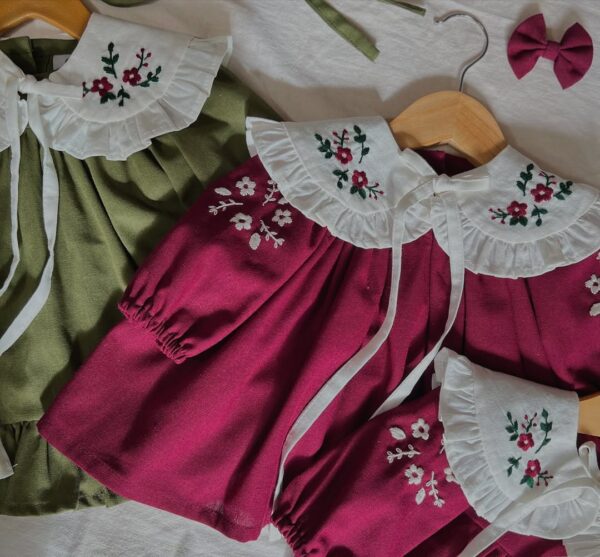 "Maroon Blossom & Olive Blossom" - Image 3