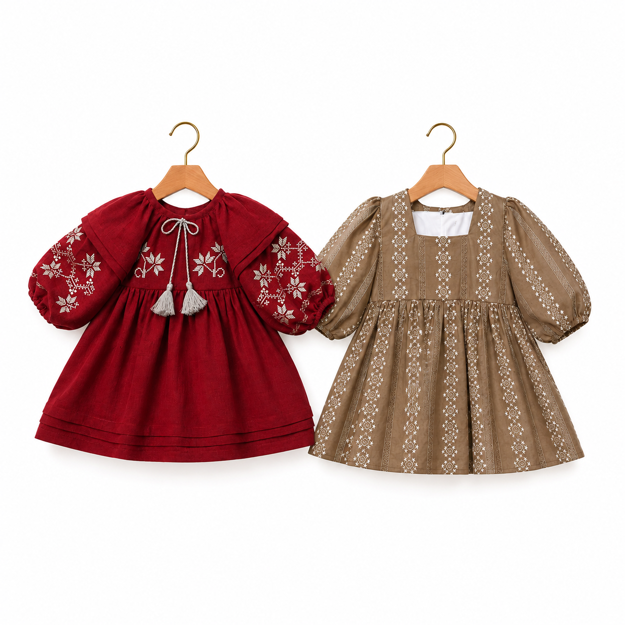 Rosy Glow × Warm Meadow – 2 Dress Combo Rosy Glow × Warm Meadow – 2 Dress Combo - Image 1
