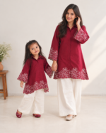 GulBahar Mom & Kids Combo - Red - Image 3