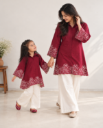 GulBahar Mom & Kids Combo - Red - Image 2
