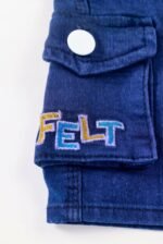 TOY STORY Navy Blue Knit Denim Shorts - Image 2