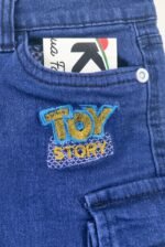 TOY STORY Navy Blue Knit Denim Shorts - Image 3