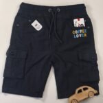 Coffee Lover Black Gabardine Shorts